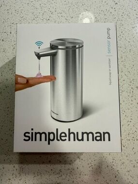 Brand New Unopened Simplehuman Stainless Steel 9fl.oz Foam Soap Sensor Dispenser